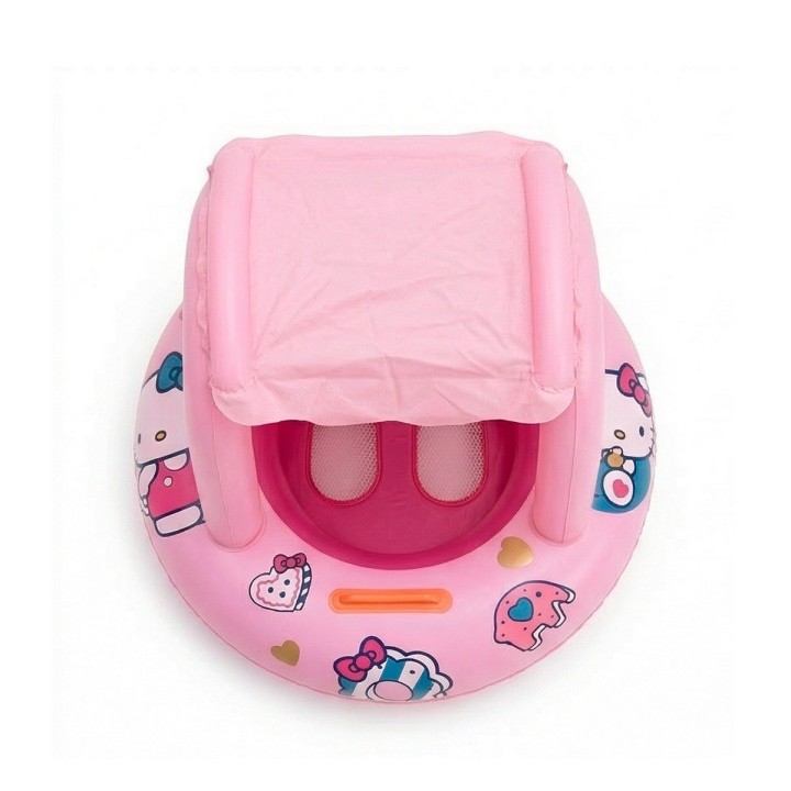 Flotador Inflable Para Bebé Con Techo Parasol Tematico