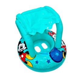Flotador Inflable Para Bebé Con Techo Parasol Tematico