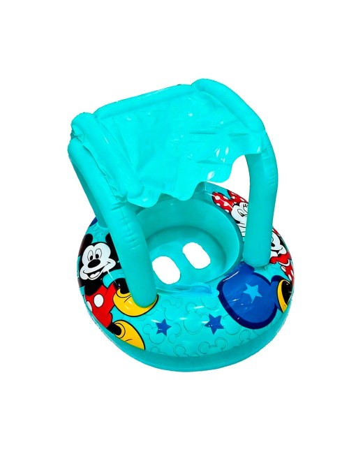 Flotador Inflable Para Bebé Con Techo Parasol Tematico
