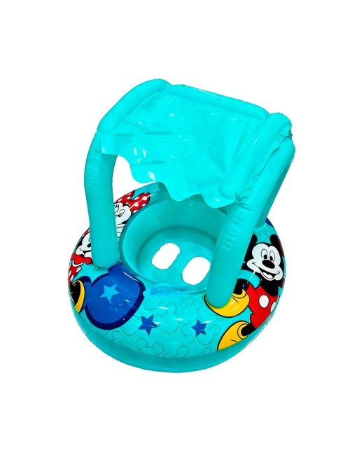 Flotador Inflable Para Bebé Con Techo Parasol Tematico