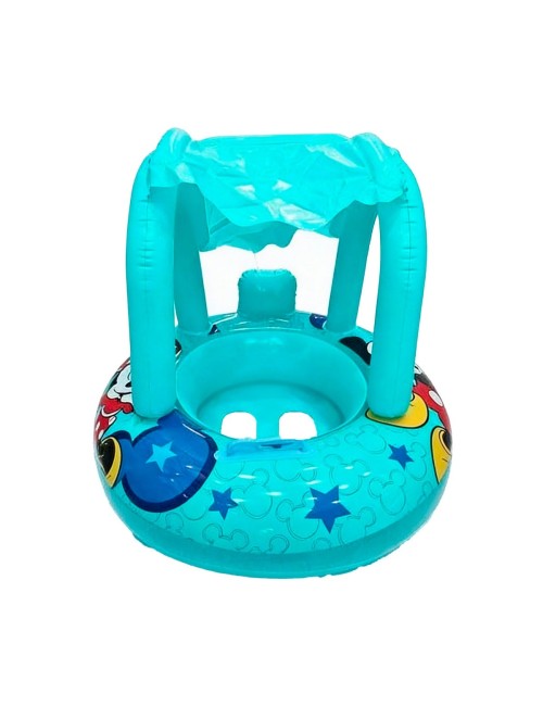 Flotador Inflable Para Bebé Con Techo Parasol Tematico
