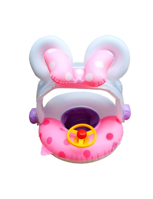 Flotador Inflable Para Niñas Diseño Princesas Techo Y Timón