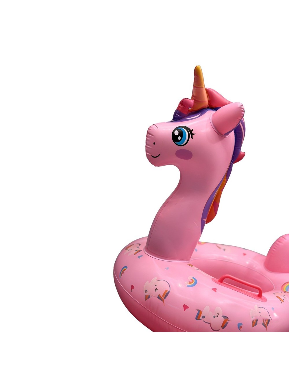 Flotador Inflable Para Niñas Diseño Unicornio Con Agarradera