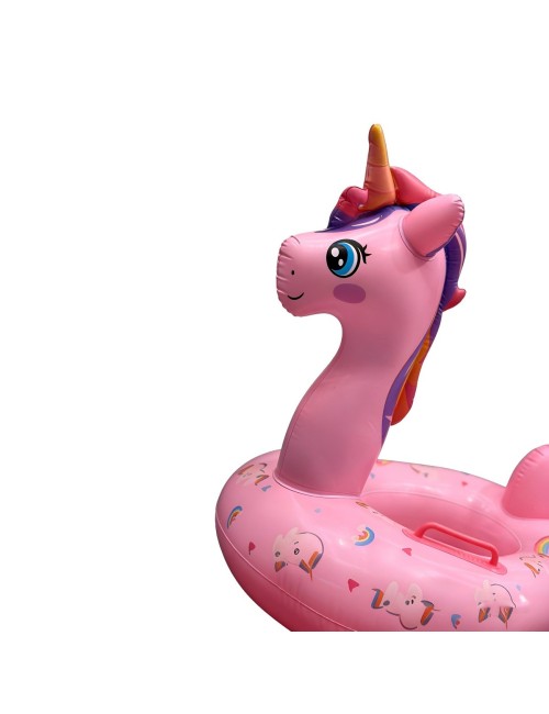 Flotador Inflable Para Niñas Diseño Unicornio Con Agarradera