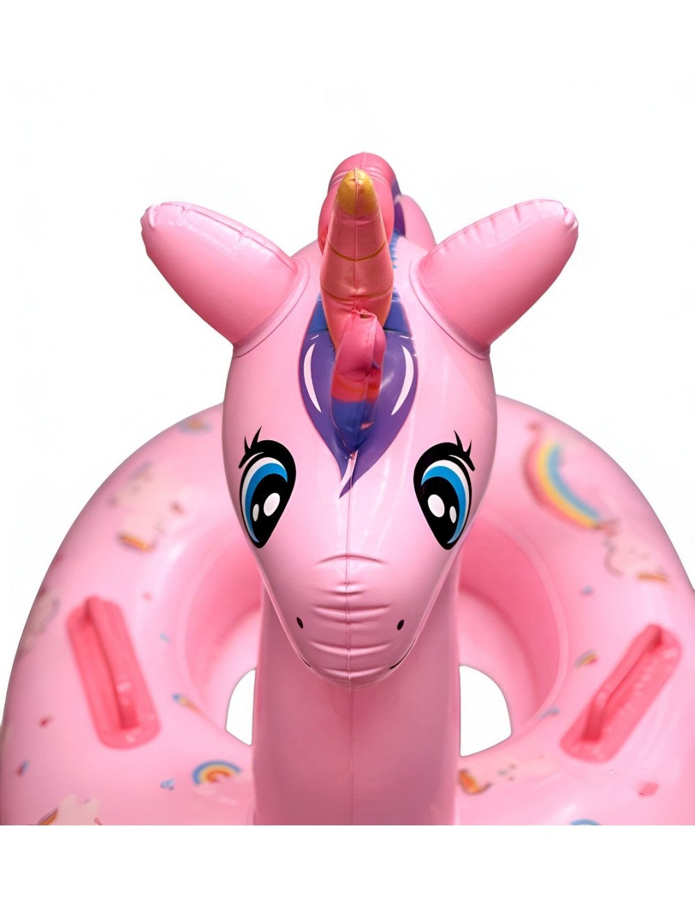 Flotador Inflable Para Niñas Diseño Unicornio Con Agarradera
