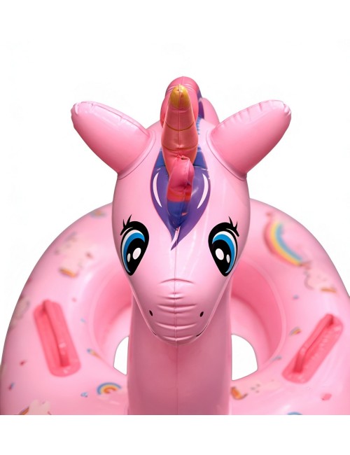 Flotador Inflable Para Niñas Diseño Unicornio Con Agarradera