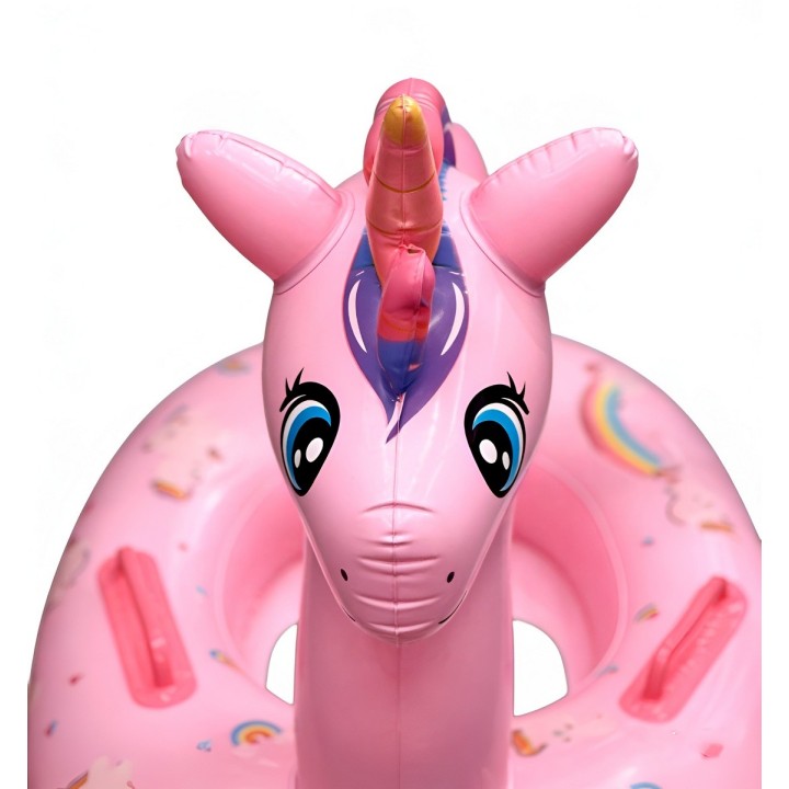 Flotador Inflable Para Niñas Diseño Unicornio Con Agarradera