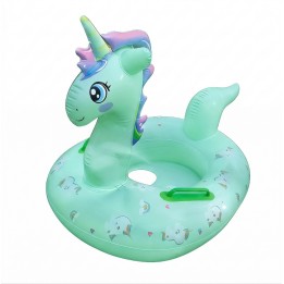 Flotador Inflable Para Niñas Diseño Unicornio Con Agarradera