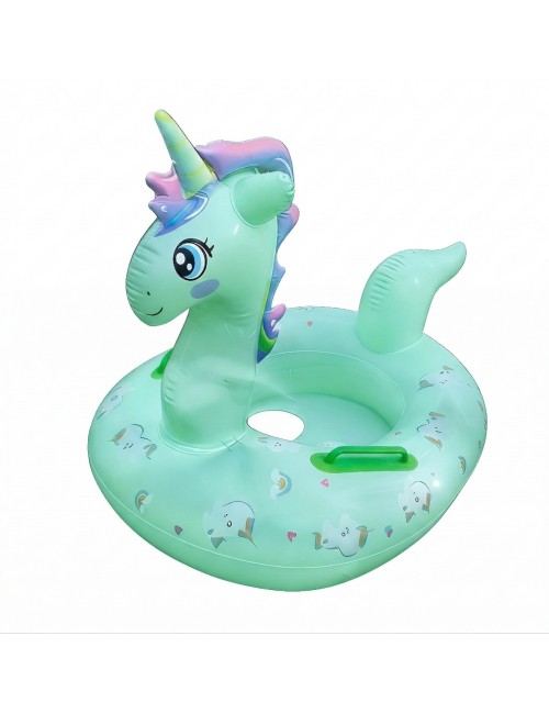 Flotador Inflable Para Niñas Diseño Unicornio Con Agarradera