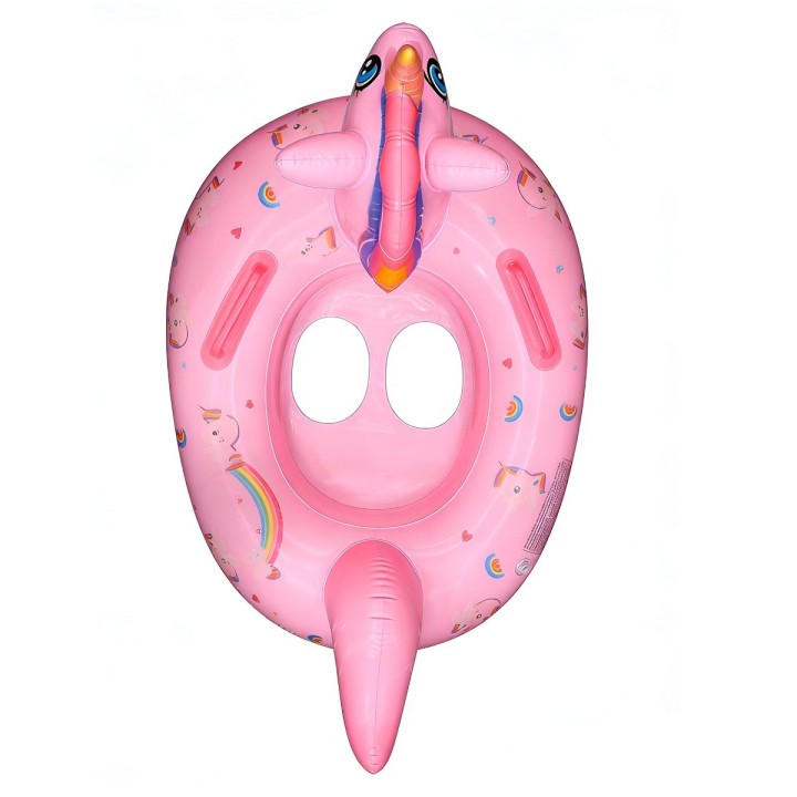 Flotador Inflable Para Niñas Diseño Unicornio Con Agarradera