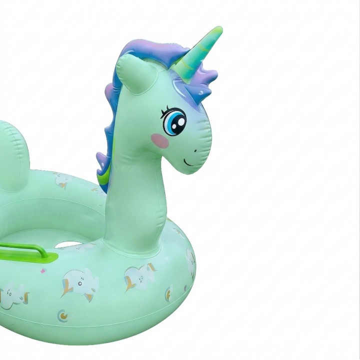 Flotador Inflable Para Niñas Diseño Unicornio Con Agarradera