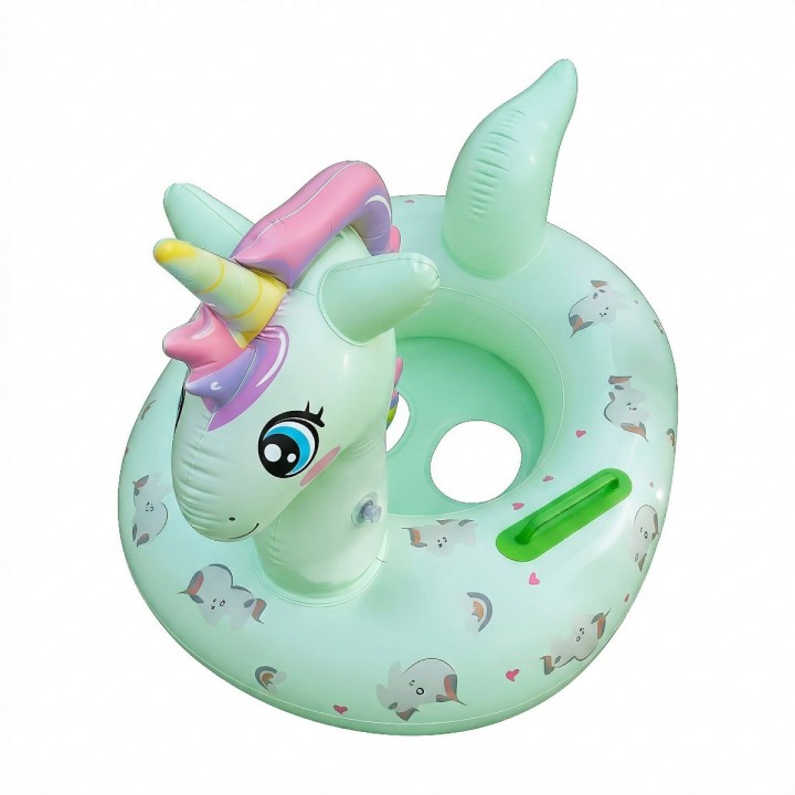 Flotador Inflable Para Niñas Diseño Unicornio Con Agarradera