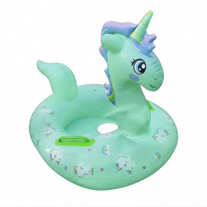 Flotador Inflable Para Niñas Diseño Unicornio Con Agarradera