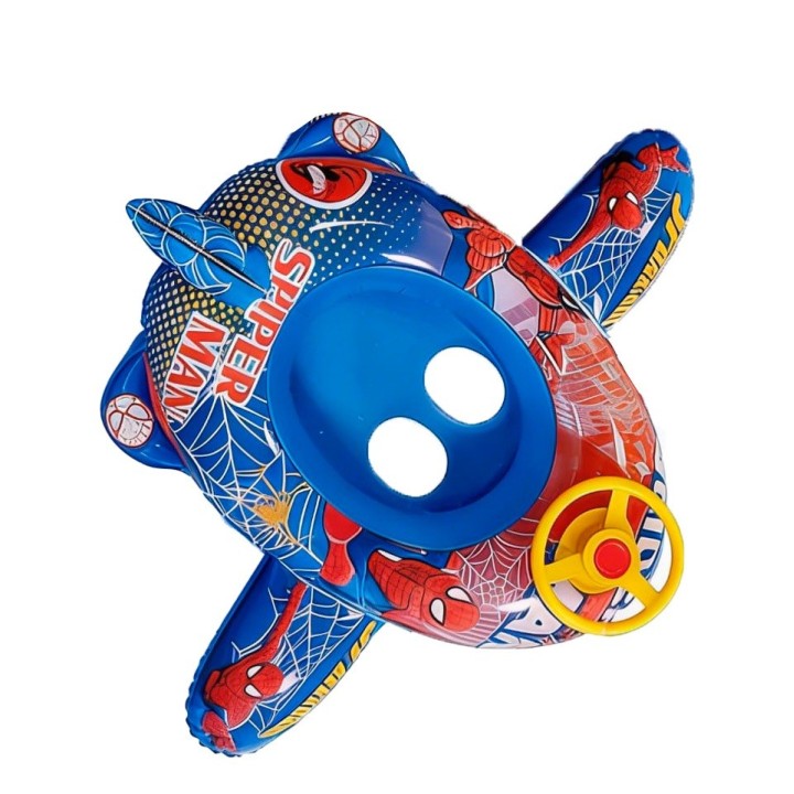 Flotador Inflable Para Niños Diseño Avion Con Timón Y Pito