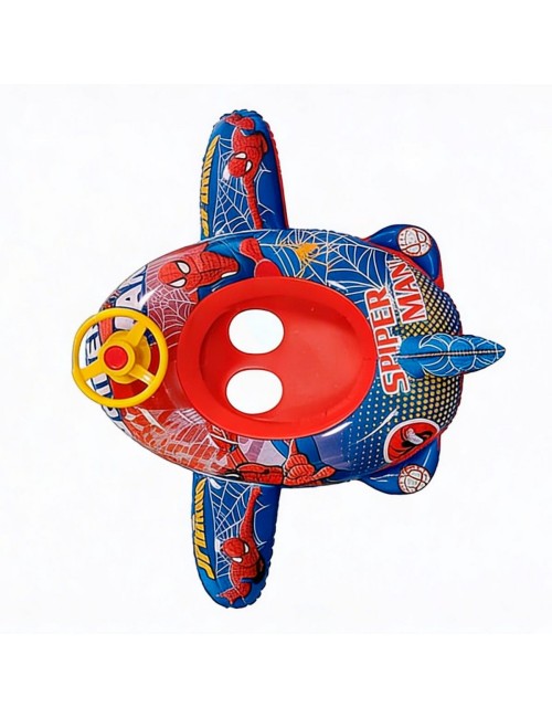 Flotador Inflable Para Niños Diseño Avion Con Timón Y Pito