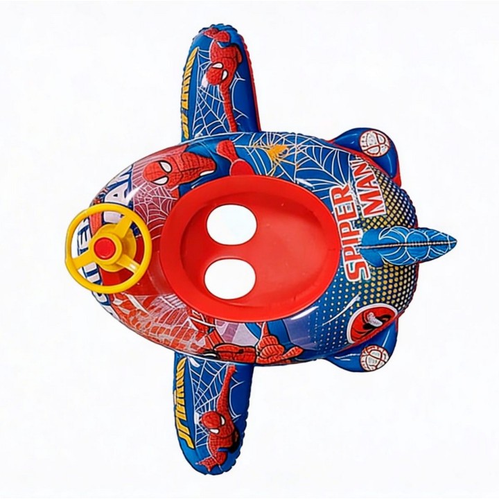 Flotador Inflable Para Niños Diseño Avion Con Timón Y Pito