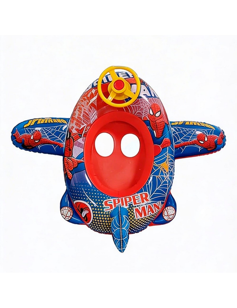 Flotador Inflable Para Niños Diseño Avion Con Timón Y Pito