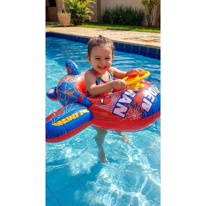 Flotador Inflable Para Niños Diseño Avion Con Timón Y Pito
