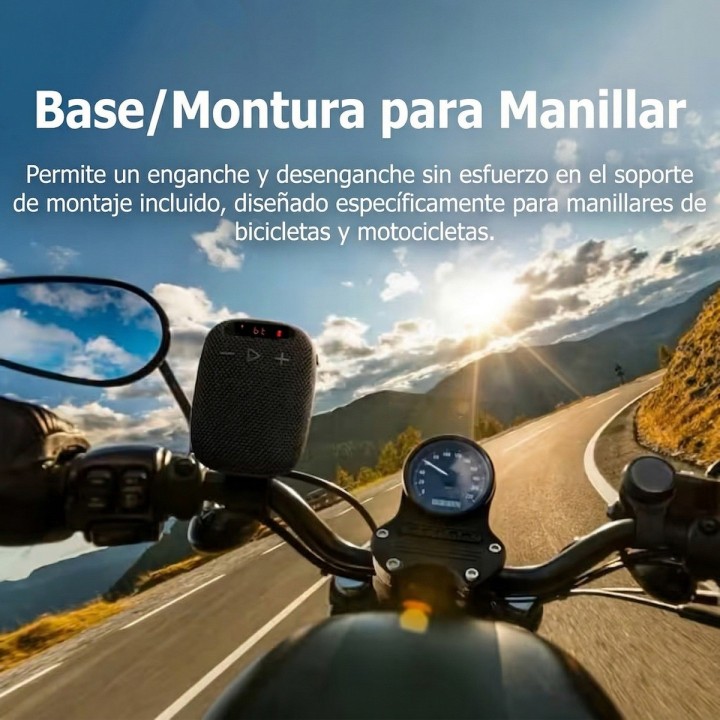 Audífono Altavoz Bluetooth Portátil Winds 3 Bicicleta Moto