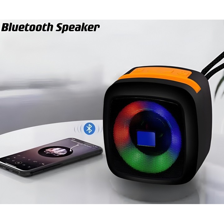 Parlante Bluetooth Portátil Dairu X-911 Luces Rgb 5w Usb Sd
