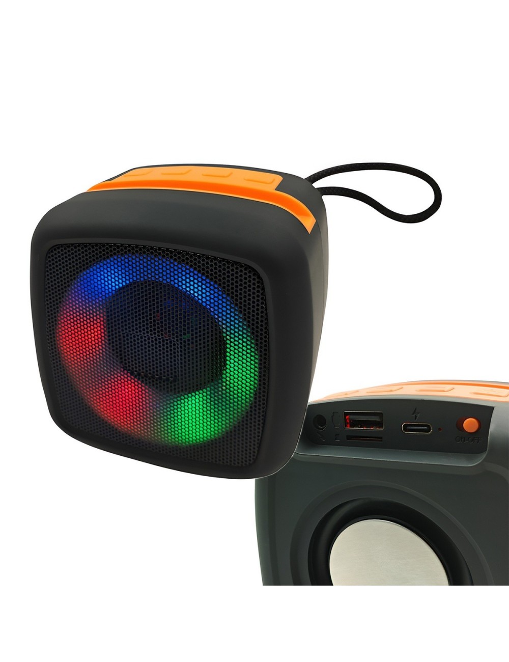 Parlante Bluetooth Portátil Dairu X-911 Luces Rgb 5w Usb Sd