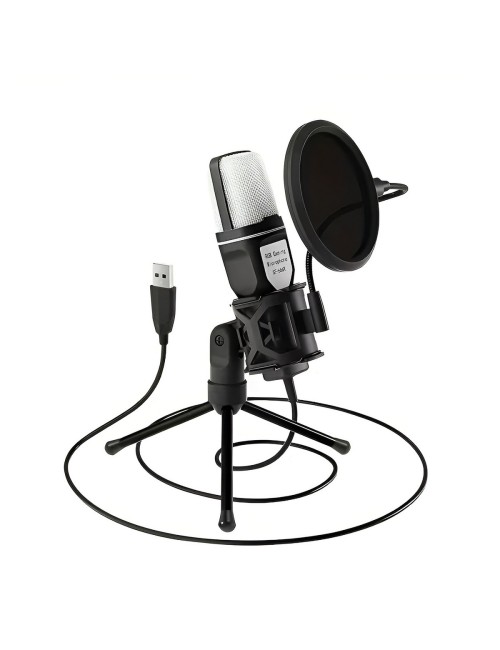 Micrófono Gaming Sf-666r Rgb Condensador Usb Pc