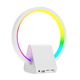 Lámpara Inteligente 4en1 Altavoz Bluetooth Carga Rápida 10w