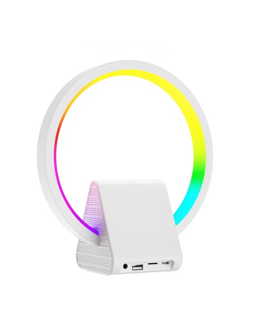 Lámpara Inteligente 4en1 Altavoz Bluetooth Carga Rápida 10w