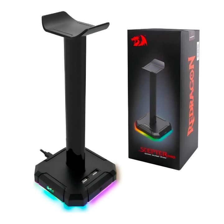Soporte Base Gamer Scepter Pro Ha300 Rgb Hub Usb