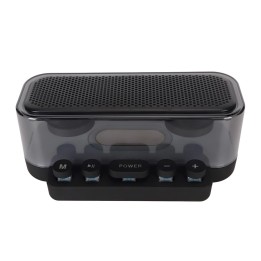 Parlante Bluetooth Transparente Rgb Con Botones Mecánicos Z6