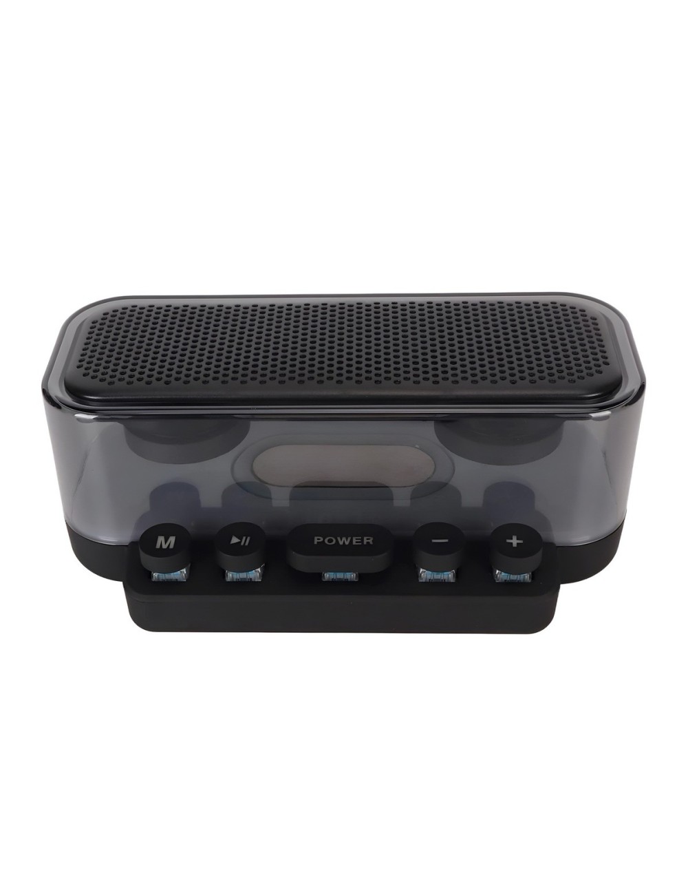 Parlante Bluetooth Transparente Rgb Con Botones Mecánicos Z6