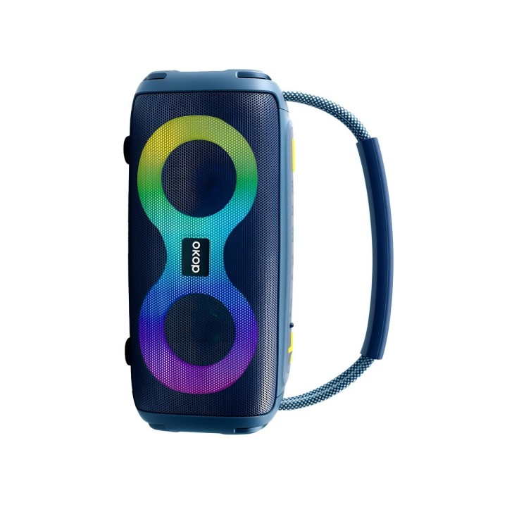 Parlante Bluetooth Portátil Kp-812 Luces Rgb 10w Potente