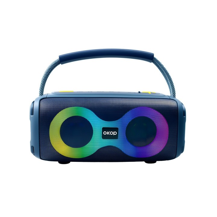 Parlante Bluetooth Portátil Kp-812 Luces Rgb 10w Potente