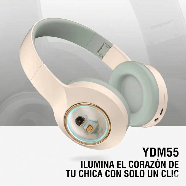 Audífonos Inalámbricos Astronauta Luz Led Unisex