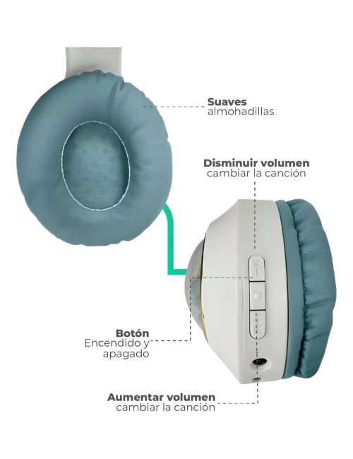 Audífonos Inalámbricos Astronauta Luz Led Unisex