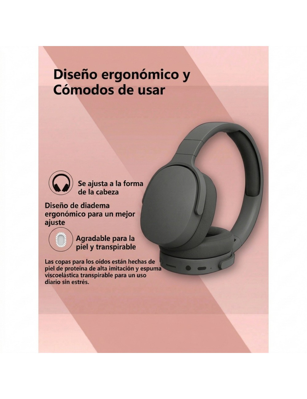 Audifonos Bluetooth Inalambricos Diadema Plegable Microfono