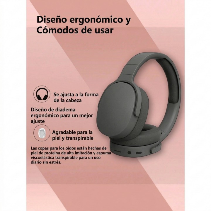 Audifonos Bluetooth Inalambricos Diadema Plegable Microfono