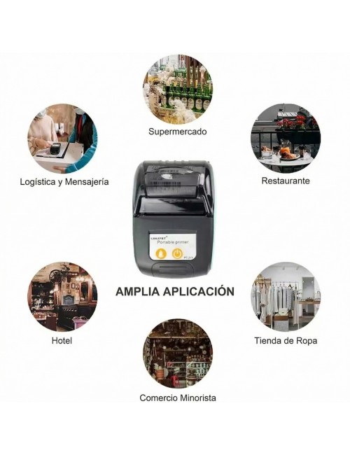 Impresora Térmica Portátil Bluetooth 58mm Recibos Factura