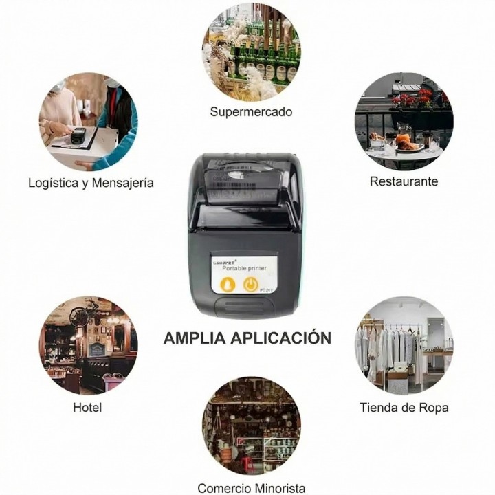 Impresora Térmica Portátil Bluetooth 58mm Recibos Factura