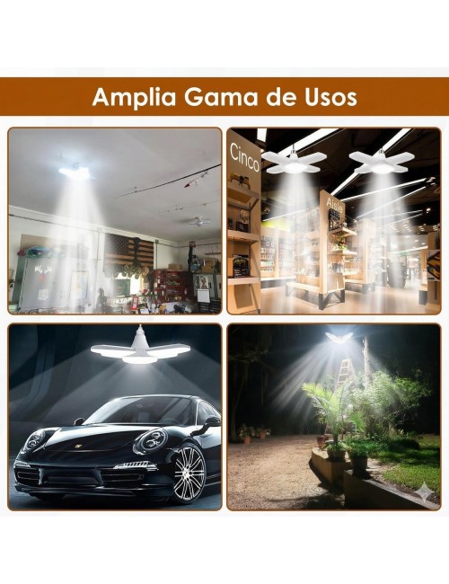 Bombillo Led Deformable 4 Aspas 60w Super Brillante E27