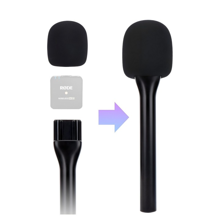 Adaptador De Mano Para Micrófono Inalámbrico Entrevistas
