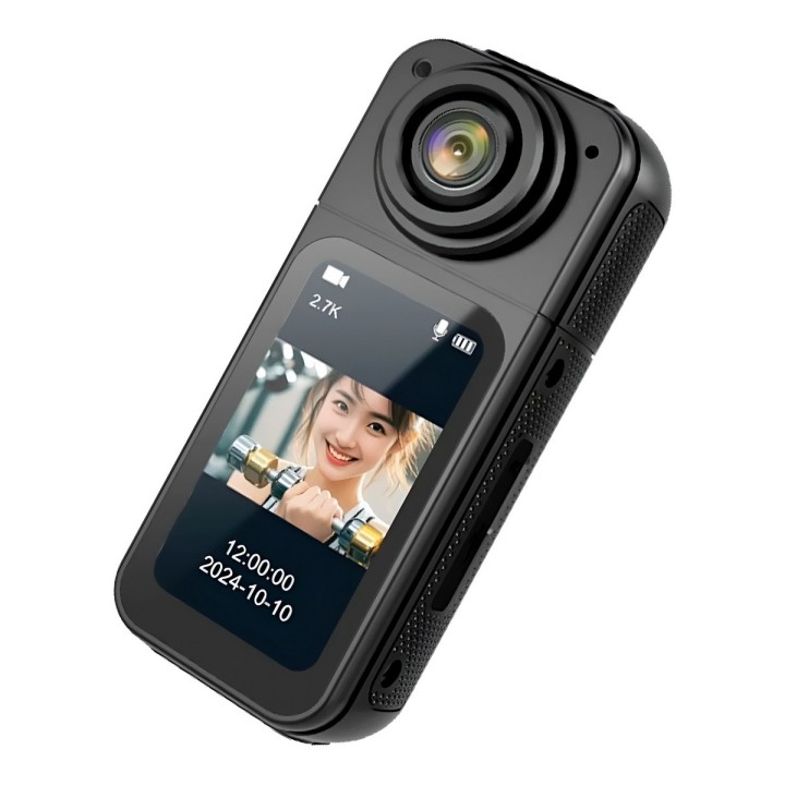 Mini Cámara Deportiva S70 2.7k Lente Giratorio 180 Wifi