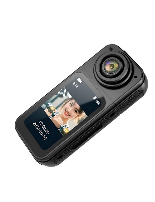 Mini Cámara Deportiva S70 2.7k Lente Giratorio 180 Wifi