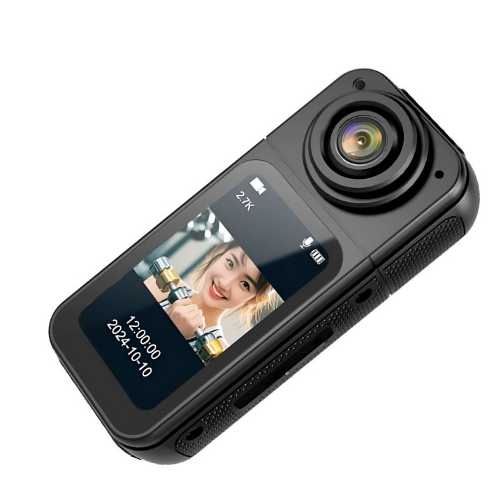 Mini Cámara Deportiva S70 2.7k Lente Giratorio 180 Wifi