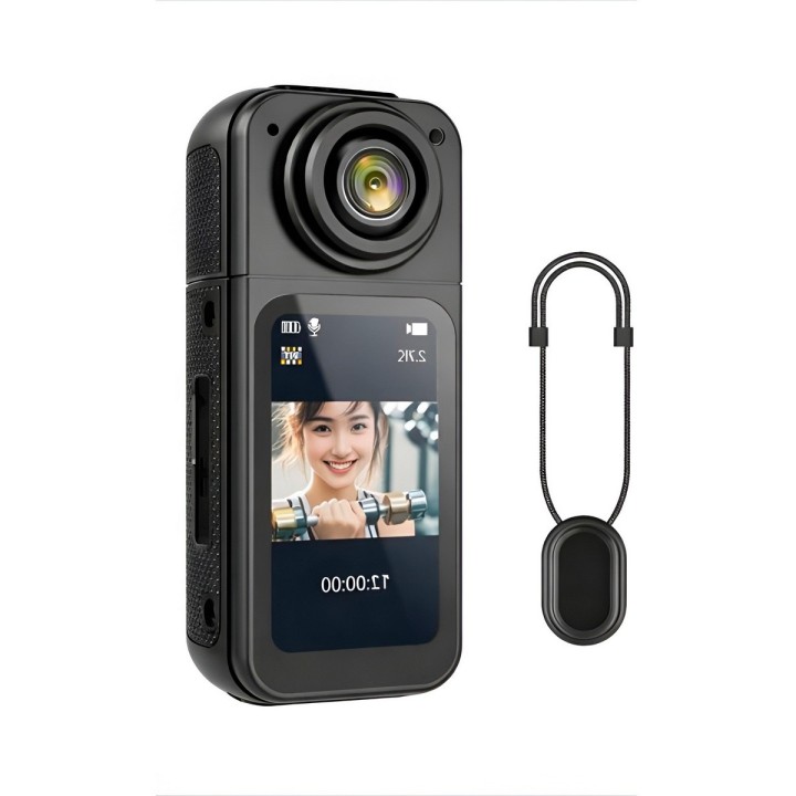 Mini Cámara Deportiva S70 2.7k Lente Giratorio 180 Wifi