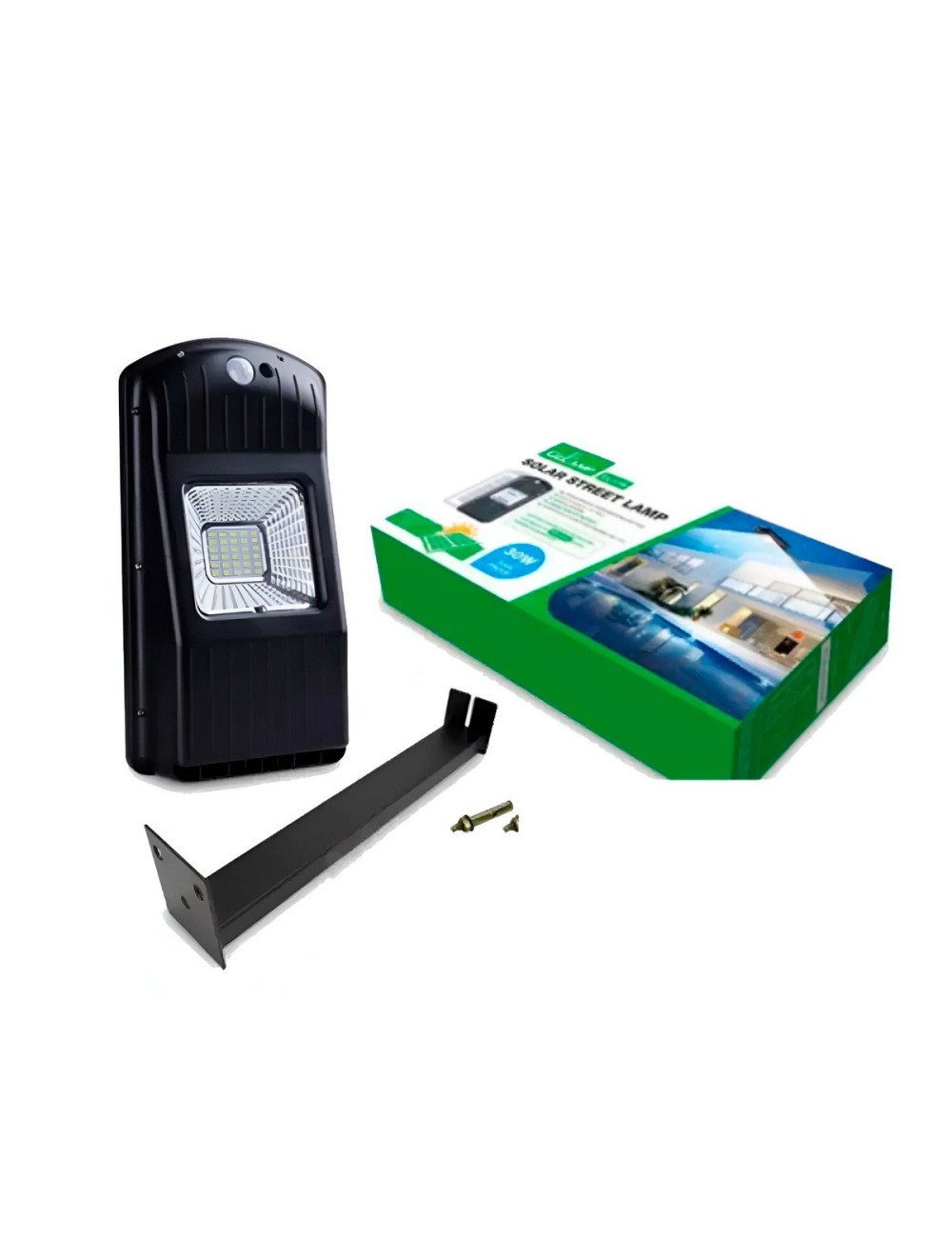 Lámpara Suburbana Solar 30w Con Altavoz Bluetooth Y Control