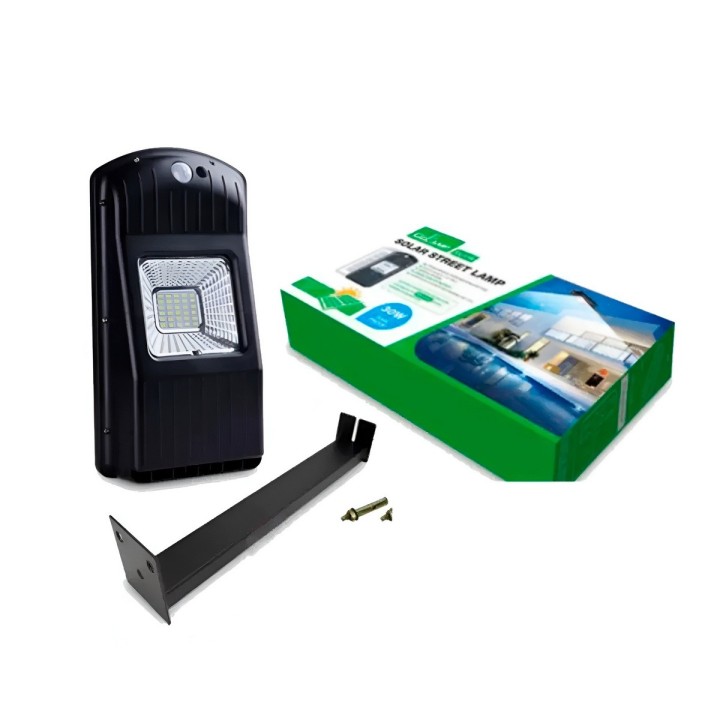 Lámpara Suburbana Solar 30w Con Altavoz Bluetooth Y Control