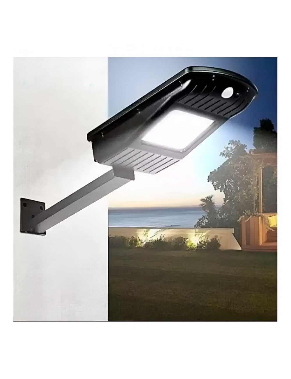 Lámpara Suburbana Solar 30w Con Altavoz Bluetooth Y Control