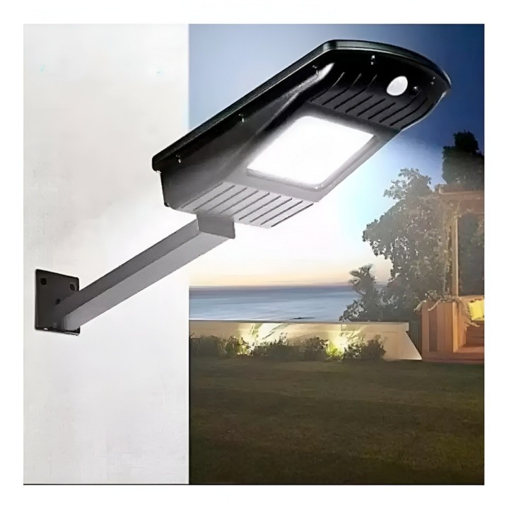Lámpara Suburbana Solar 30w Con Altavoz Bluetooth Y Control