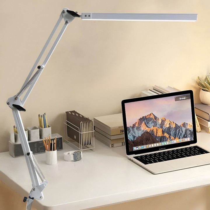 Lámpara De Escritorio Led Brazo Articulado Protección Ocular